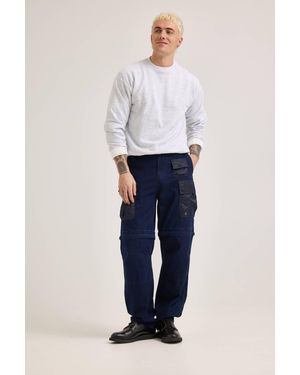 Alpha Industries Alpha X Lee Convertible Cargo Pant - Blue