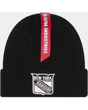 KTZ New York Rangers X Alpha X Short Cuff Beanie - Black