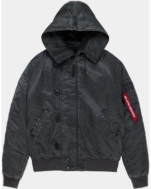 Alpha Industries N-2b Battlewash Parka (heritage) - Black