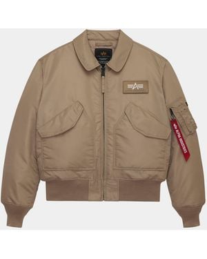 Alpha Industries Cwu 45/p Bomber Jacket (heritage) - Natural