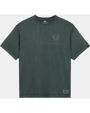 Alpha Industries Essential Battlewash Air Corps Tee - Green