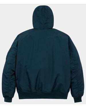 Alpha Industries Ma-1 Hooded Oxford Bomber Jacket - Blue