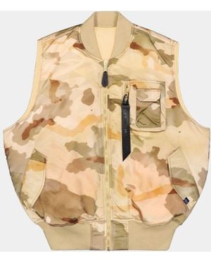 Alpha Industries Ma-1 Base Vest Camo - White