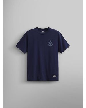 Alpha Industries Alpha Anchor Print Tee - Blue