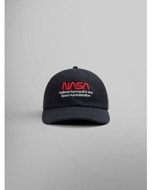 Alpha Industries Nasa Worm Logo Cap - Black