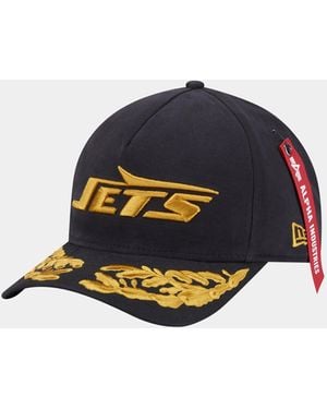 Alpha Industries New York Jets X Alpha X New Era 940 Mc Cap (black) - Blue