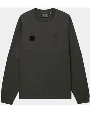Alpha Industries Unfrm Long-sleeved Graphic Tee - Black