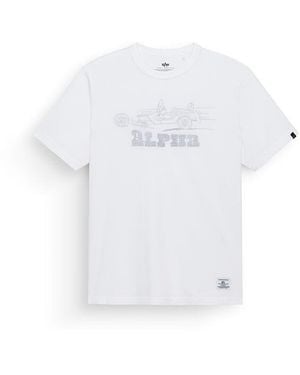 Alpha Industries 1940s Gp Jeep Tee - White
