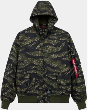Alpha Industries L-2b Hooded Gen Ii Bomber Jacket - Black
