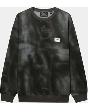 Alpha Industries Unfrm Washed Crewneck - Black