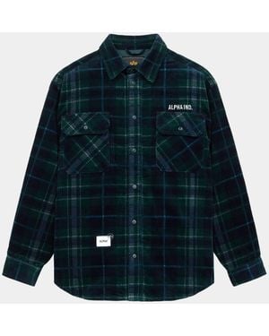 Alpha Industries Unfrm Flannel Shirt - Blue
