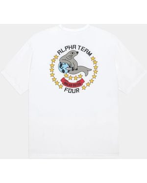 Alpha Industries Relaxed Alpha Seal Tee - White