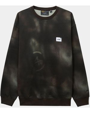 Alpha Industries Unfrm Washed Crewneck - Black