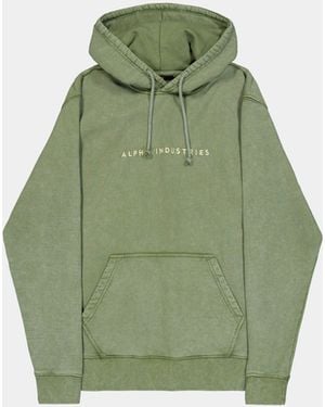 Alpha Industries Acid Logo Hoodie - Green
