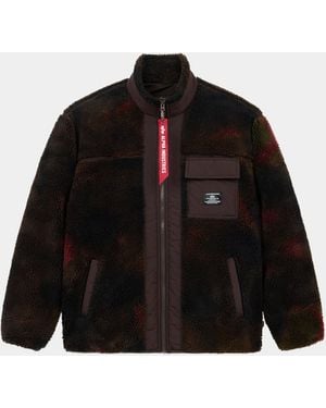 Alpha Industries Houston Sherpa Bomber Jacket - Black