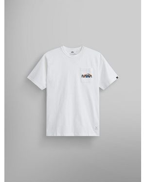 Alpha Industries Nasa Essential Pocket Tee - Gray
