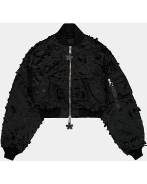 Alpha Industries Cecilie Bahnsen X Alpha Ma-1 Laser Cut Bomber - Black