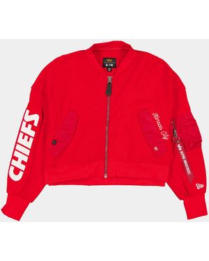 KTZ Kansas City Chiefs X Alpha X L-2b French Terry Jacket Womens - Red