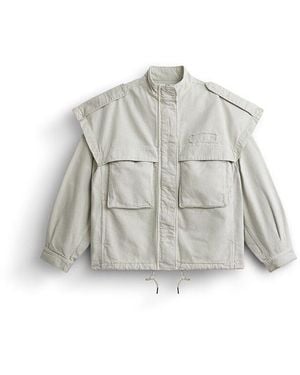 Alpha Industries Oversized Ctn Utility Jacket W - White