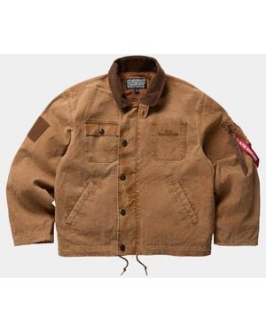 Alpha Industries Old Forester X Alpha Deck Jacket - Brown