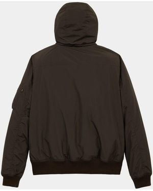 Alpha Industries Ma-1 Hooded Rib Bomber Jacket - Black