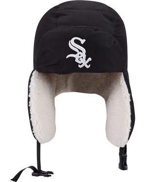 Alpha Industries Chicago White Sox X Alpha X New Era Puffer Trapper Hat - Black