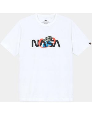Alpha Industries Alpha Nasa Space Tee - White
