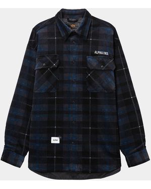 Alpha Industries Unfrm Flannel Shirt - Blue