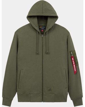 Alpha Industries Utility Pocket Full Zip Up - Green