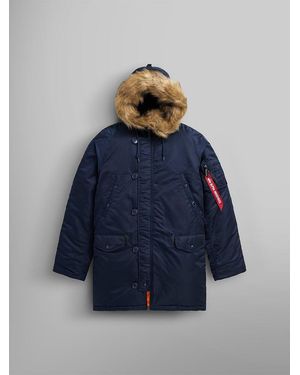 Alpha Industries N-3b Slim Fit Parka - Blue