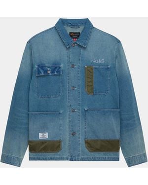 Alpha Industries Denim Relaxed Chore Coat - Blue