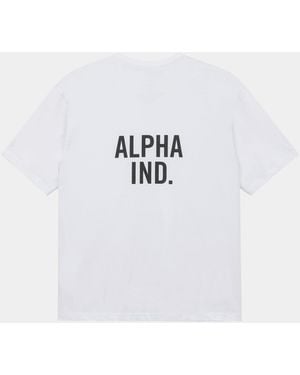 Alpha Industries Unfrm Short-sleeved Pocket Alpha Ind. Tee - White