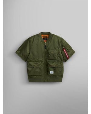 Alpha Industries L-2b Short Sleeve Bomber Jacket - Green