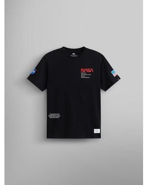 Alpha Industries Nasa Worm Logo Gen Ii Tee - Black