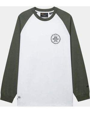 Alpha Industries Unfrm Long-sleeved Raglan T-shirt - White