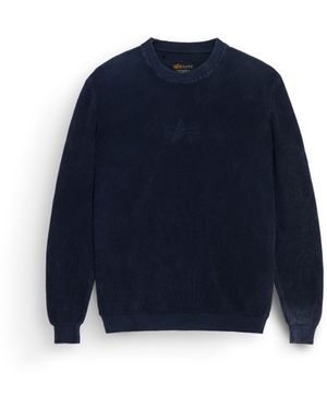 Alpha Industries Flying A Sweater - Blue
