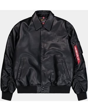 Alpha Industries Pu College Jacket - Black