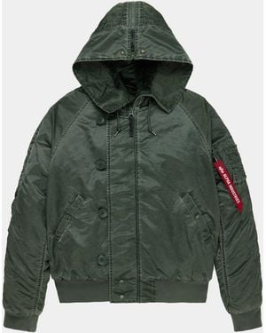 Alpha Industries N-2b Battlewash Parka (heritage) - Green