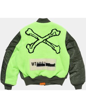 Alpha Industries Wtaps X Alpha Ma-1 Bomber Jacket - Green