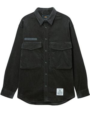 Alpha Industries Unfrm Corduroy Shirt - Black