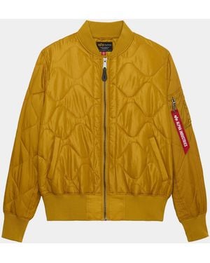 Alpha Industries L-2b Relaxed Quilted Flight Jacket - Yellow