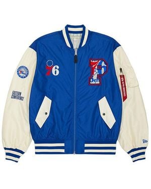 KTZ Philadelphia 76ers X Alpha X L-2b Bomber Jacket - Blue