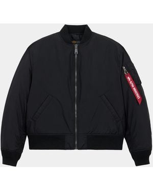 Alpha Industries Ma-1 Oxford Bomber Jacket Womens - Blue
