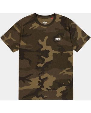Alpha Industries Basic Small Logo T-shirt Camo - Multicolor