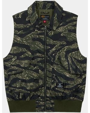 Alpha Industries Cwu 36/p Relaxed Vest - Green