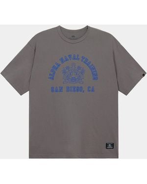 Alpha Industries Relaxed Naval Base San Diego Tee - Gray