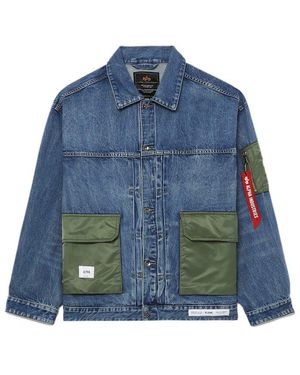 Alpha Industries Unfrm Denim Type 2 Army Jacket - Blue