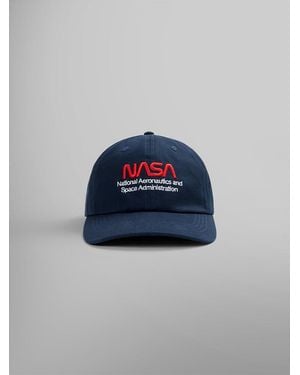 Alpha Industries Nasa Worm Logo Cap - Blue