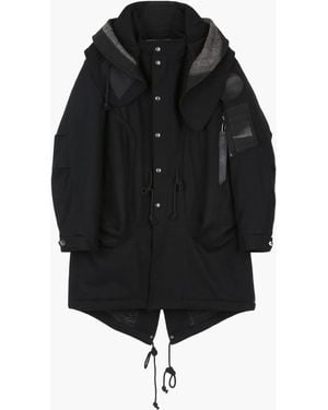 Alpha Industries Alpha X Jiyongkim Sun-bleached Fishtail Coat - Black