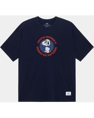 Alpha Industries Relaxed Watch Dog Tee - Blue